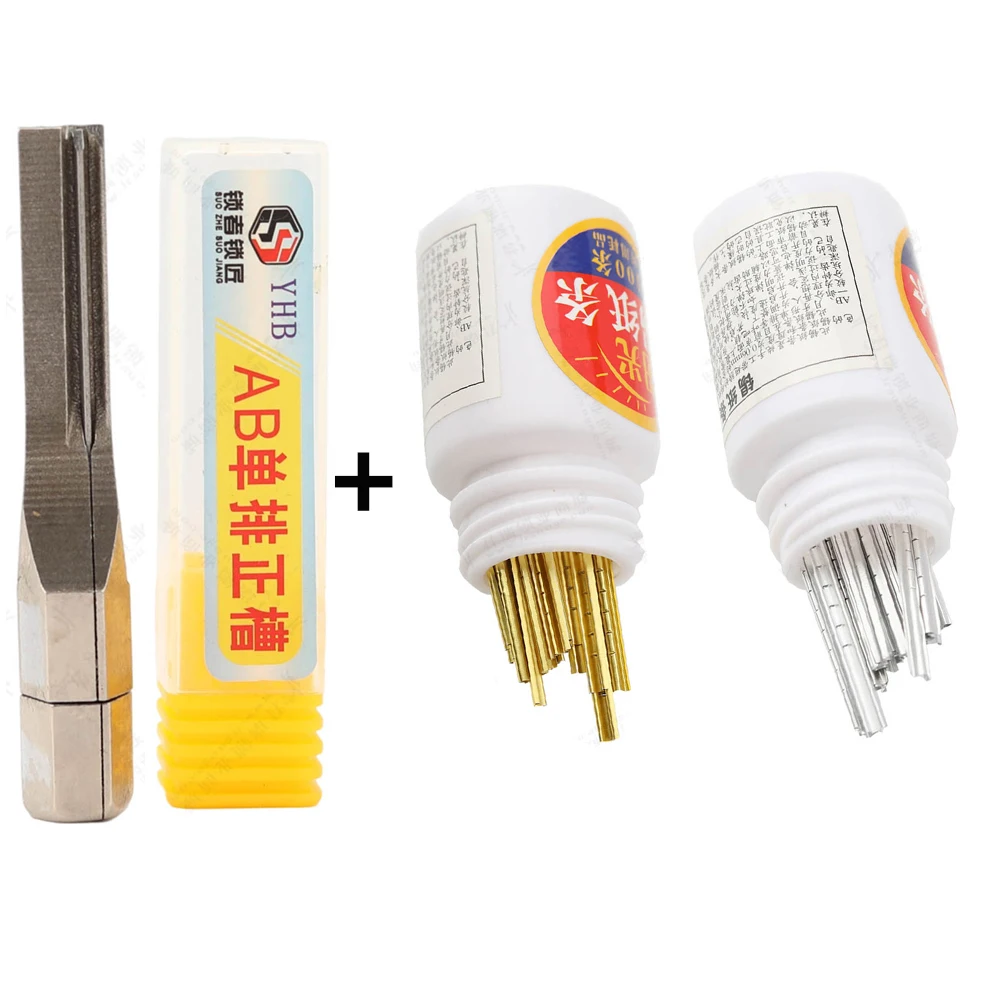 Power Key Tools - 100 Stück fertige Zinnfolienstreifen, Gold- und