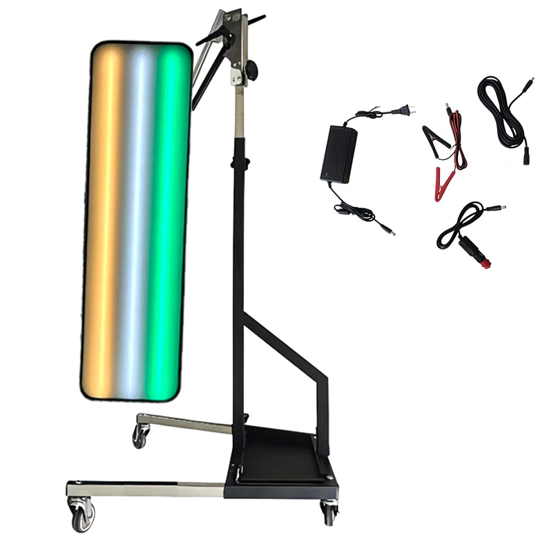 Power Tools King - 9LED PDR Dellen-Reflektorplatte Mobiler Radständer 115cm