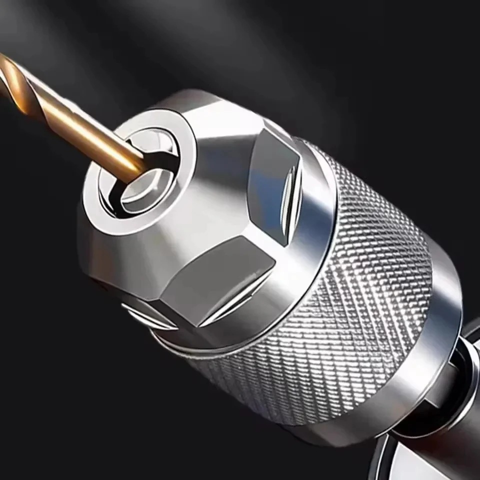 Power Tools Jobs - 3-Backen-Schnellspannbohrfutteradapter 1,5-6,5 mm Sechskantschaft Schnellwechselkonverter für