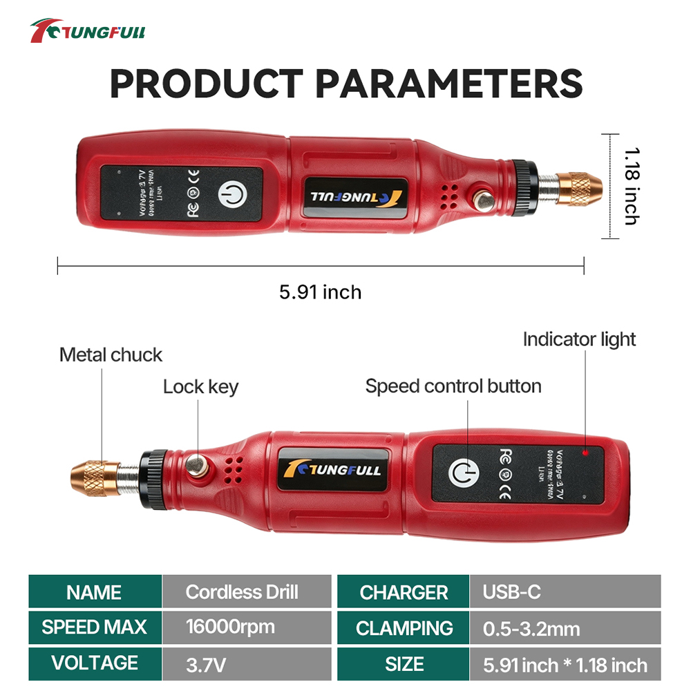 TUNGFULL 3,7V Kabelloses Rotat – Power Tools Ingco Bewertung und Preis