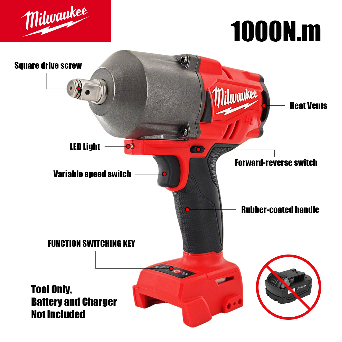 Milwaukee M18 Hochleistungs-Ak – Power Tools Ingco Bewertung und Preis