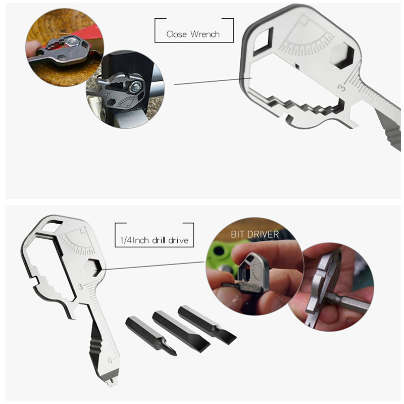 EDC24 in 1 Multifunktions schl – Power Key Tools Bewertung und Preis