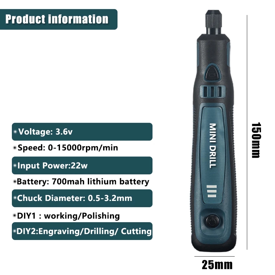 Akku-Bohrschrauber, Dremel-Dre – Power Tools Ingco Bewertung und Preis